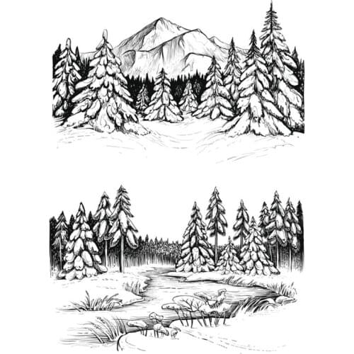 Mountain Flowers Silicone Clear Seal Stamp DIY Scrapbooking 2020 New Stamps Embossing Photo Album Decor Paper Card Craft Arts