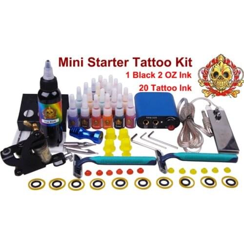 Tattoo Kits for Body Art 1pcs Tattoo Machine Guns Equipment Power Supply Tattoo Ink Pigment Set