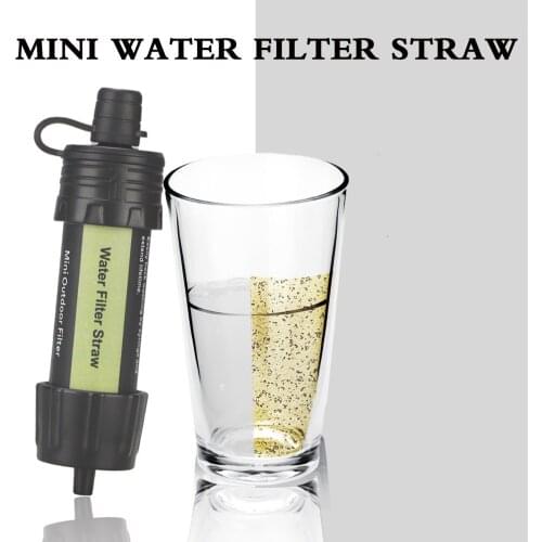 Outdoor Survival Water Purifier Water Filter Straw Portable Water Filter Filtration System Camping Hiking Emergency Life Toolsl