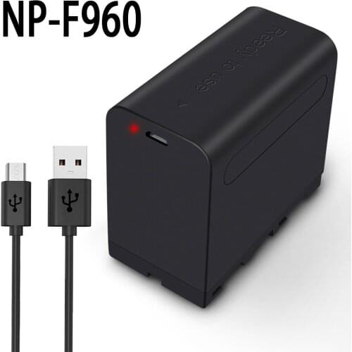 USB Input charge NP-F970 NP-F980 F960 F970 Battery power LED Power bank Indicator for Sony NP F960 F970 F550 F750 F770 MC1500C