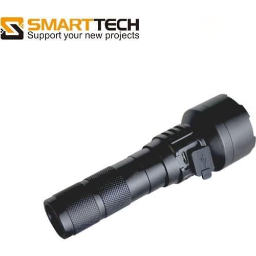 Waterproof Zoomable Sliding Focus LED Flashlight with 18650 Battery