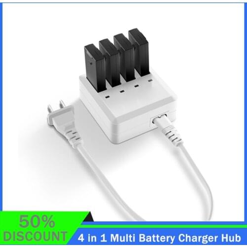 In Stock 4 in 1 Multi Battery Charger Hub RC Intelligent Quick Charging for DJI Tello Drone