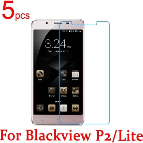 5pcs Ultra Clear glossy/Matte/Nano anti-Explosion LCD Screen Protector Cover For Blackview P2/P2 Lite Protective Film + cloth