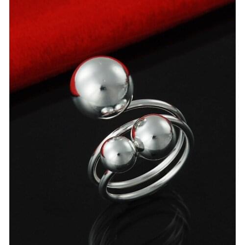 New M925 Wholesale Fashion Jewelry Wedding Engagement Commitment Ring Girlfriend Boyfriend Gift M925 Sterling Silver color Ring