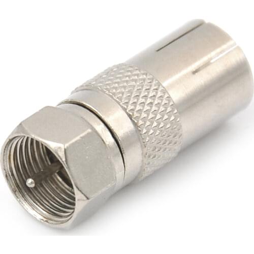 1/5pcs Durable F Type Male Plug Adapter Connector Converter To Coax Female Socket For Satellite TV DVR Coaxial Connector