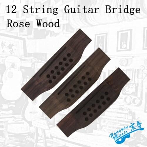 12 string Guitar Universal Bridge Replacement Parts High Quality Solid Wood Guitar Accessories 154*41.2*9 Rosewood