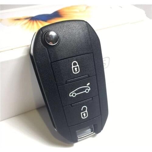 3 Button Car Flip Folding Remote Key 433Mhz with ID46 Chip for Citroen Elysee C4 C4L C3XR C Elysee with VA2 Key Blade