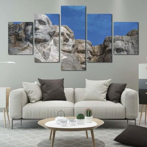 5 Pieces Decorative Painting Character Statue Sofa Background Wall Hanging Painting Modern Home Canvas Decorative Painting