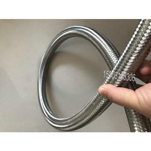 AN16 AN 16 -16 AN-16 Stainless Steel Braided Rubber Fuel Line Gas Oil Hose 1M 3.3FT