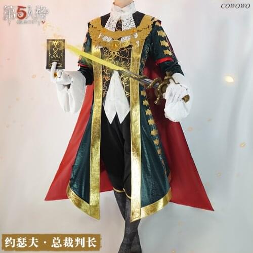 Anime! Identity V Joseph Chief Range Officer Cameraman Game Suit Handsome Uniform Cosplay Costume Halloween Outfit For Men NEW