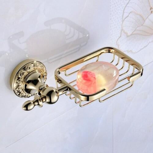Free Shipping Antique Ti-PVD Finish Brass Material Soap Basket Bath Accessories