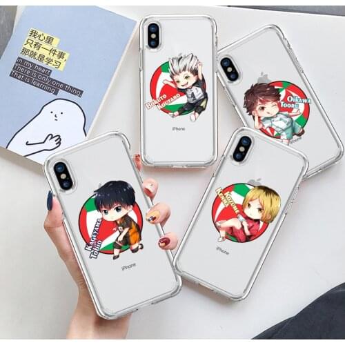 New Haikyuu Hinata attacks phone Case For iPhone 11 12 Pro XS MAX XR X 7 8 6Plus SE 2021 Candy Soft Silicone Phone Cover Bag