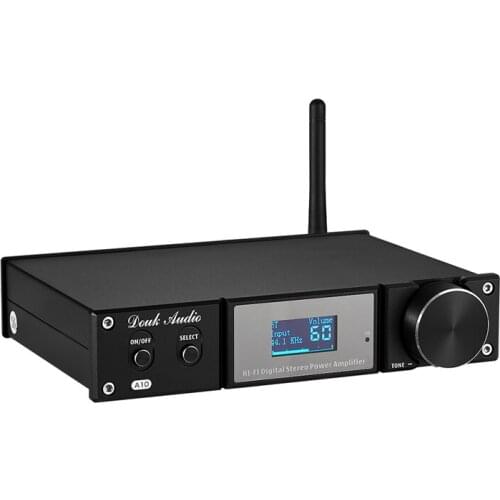 HiFi Bluetooth 5.0 Digital Amplifier Stereo Subwoofer Power Amp USB/OPT/COAX DAC APTX-LL ，Input Sensitivity: 0.775V