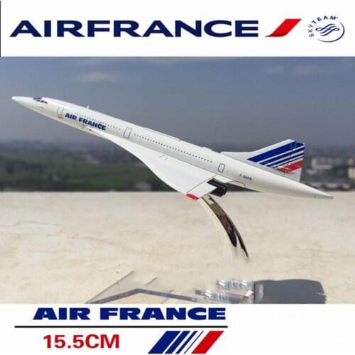 Kids toys 1:400 scale concorde air France diecast airplane model collectible passenger aircraft toys for children gifts