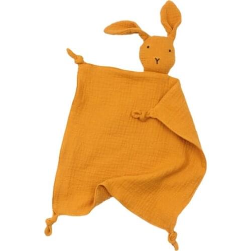 Baby Soother Appease Towel Bib Soft Animal Rabbit Doll Teether Cuddling Blanket