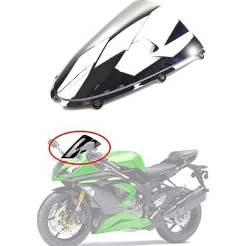 For KAWASAKI Ninja 636 ZX6R ZX-6R 2005-2008 ZX10R ZX-10R 2006-2007 ZX 6R 10R Motorbike High Quality Black Windshield WindScreen
