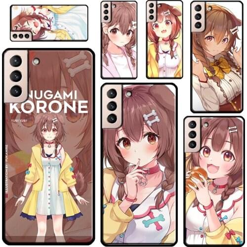 Inugami Korone Hololive Case For Samsung Galaxy S20 FE S21 Note 20 Ultra S8 S9 S10 Note 10 Plus Soft Fundas Coque
