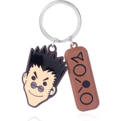 Anime Animation Cartoon Hunter x Hunter Leorio PaladiKnight Cute Alloy Keychains Keychain Keyfob Keyring Key Chain Accessories