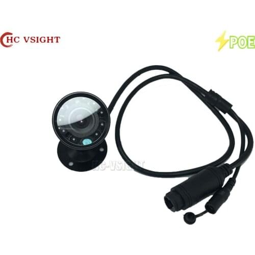 P2P Onvif Waterproof Outdoor 1080p 2mp Miniature Ir Infrared Bullet Mini IP Camera POE Day Night Vision Security Cam For Car