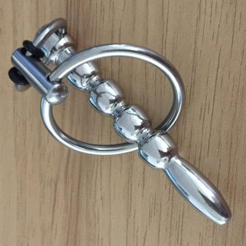 Male Chastity Urethra Beads Penis Plug Sound Sex Toys For Men Masturbator Urethral Dilator Stimulator Cock Sounding Rod