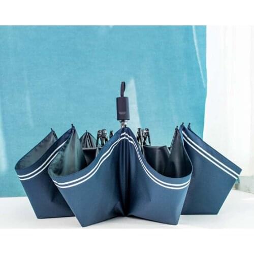 Small fresh umbrella female rain and rain dual-use simple Sen student goddess three fold mens personality umbrella