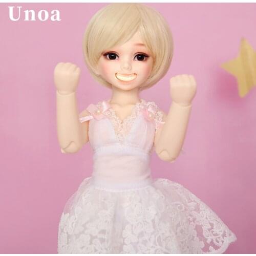 New Arrival Unoa Chibi Lilin BJD SD Doll 1/6 Body Model Children Faceplates High Quality Shop Resin Figures