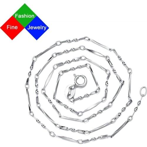 Red Trees 16/18 Inch 925 Sterling Silver Chain Necklace For Women / Gift Real 925 Silver Fine Jewelry