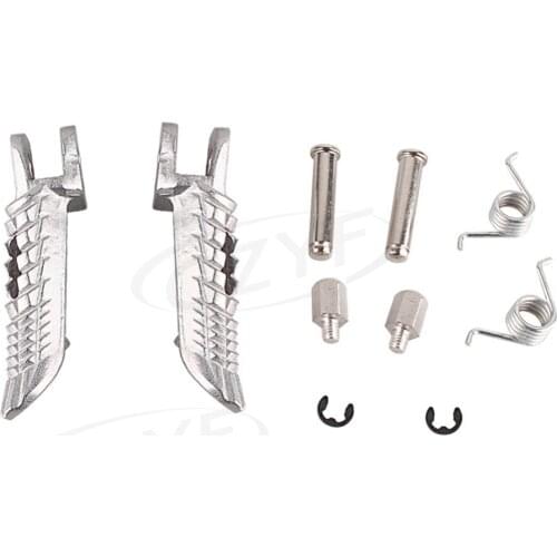 Motorcycle Front Foot Peg Footrest for Suzuki GSXR 600 750 1000 2001-2014 Silver