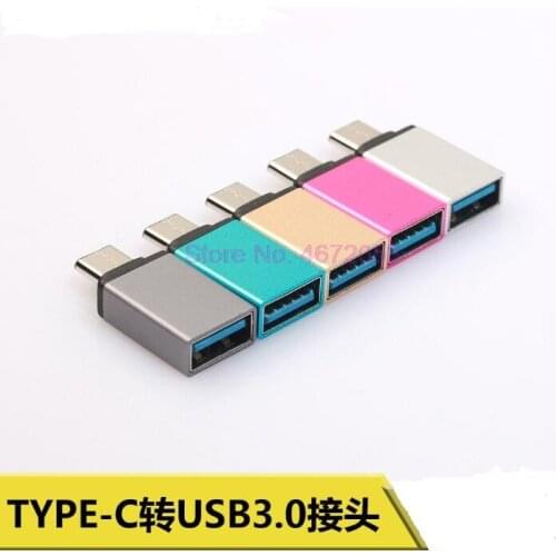 500pcs/lot Type C To USB 3.0 Female OTG Converter Adapter For Macbook Note8 S8 G6 G5 Xiaomi High Speed