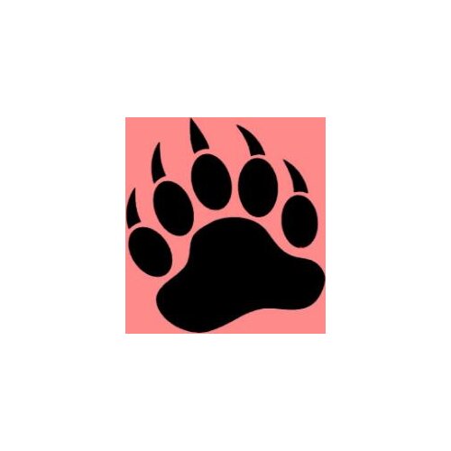 Custom 3'x5' POLYESTER flag of Bear footprint 90X150CM with two grommet custom pink banner