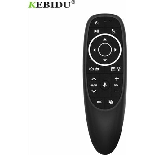 KEBIDU G10 G10S Air Mouse Voice Remote Control with 2.4G USB Receiver Gyro Sensing Mini Wireless Smart Remote for Android TV BOX