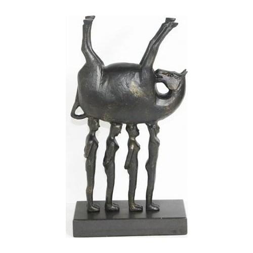 Arts Crafts Copper Chinese bronze sculpture falcon figurine EAGLE Statue for home decor wildlife sculpture fengshui business gif