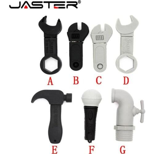 JASTER Spanner pen drive cartoon hammer pendrive 4GB 8GB 16GGB 32GB 64GB USB 2.0 tool usb flash drive Faucet memory stick Gifts