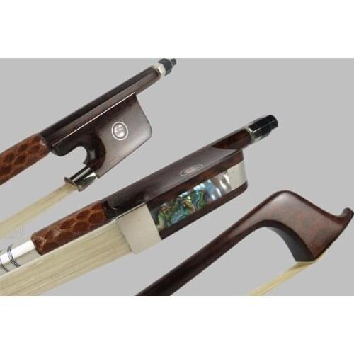 1pcs strong profession 27 1/2" snakewood 4/4 cello bows,snakewood frog #8721