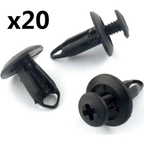 20x For Ford Bumper, Wheel Arch Lining, Splashguard & Trim Clip Plastic Fasteners