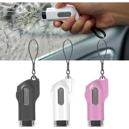 Car Window Breaker Safety Tie Cutter Emergency Hammer Escape Tool Portable Push-Type Safety Hammer Water Resistance