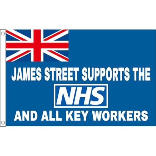 British flag NHS Flying Banner Printing Polyester Sports Decoratio 60X90CM/90X150CM/120X180CM