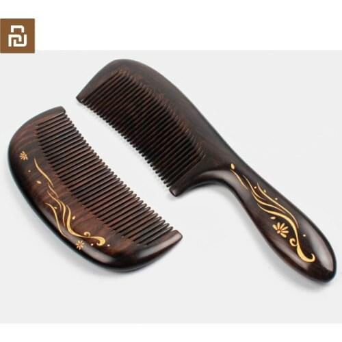 Youpin xinzhi Healthy Natural Log Comb No Static Pocket Wooden Comb Hand Made Professional Hair Styling Tool best gift for woman