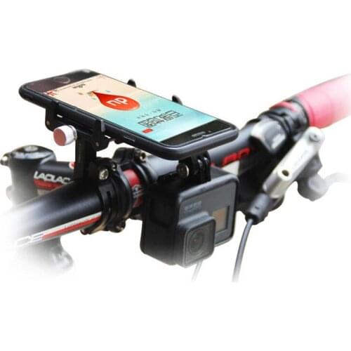 Bike Bicycle Handlebar Mount Holder Motorcycle Cycling Phone Holder Stand Camera Bracket for IPhone X GPS Xiaomi Gopro Hero 5