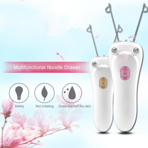 USB Electrolysis Eyebrow Face Body Threader Hair Shaver Electric Threading Charging Cordless Touch Switch Beauty Instrument