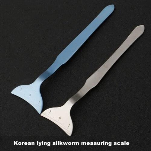Korean-style silkworm measuring tape eye socket width measuring device double eyelid shaping stainless steel equipment