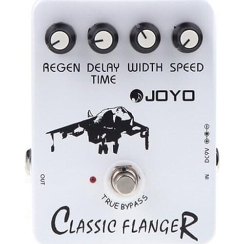 JOYO JF-07 Classic Flanger Guitar Effect Pedal True Bypass Control Speed Regain Width Delay Time Great Metallic Effects Parts