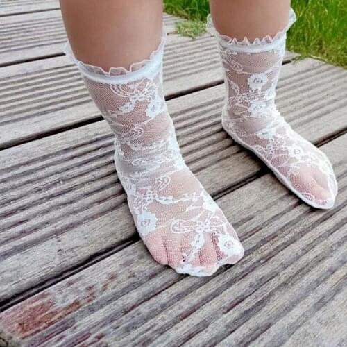 New Style Lace Baby Girls Socks Princess Baby Knee High Wedding Mesh Toddler Girls Socks Ruffle Floral LegWarmer Socks For Kids