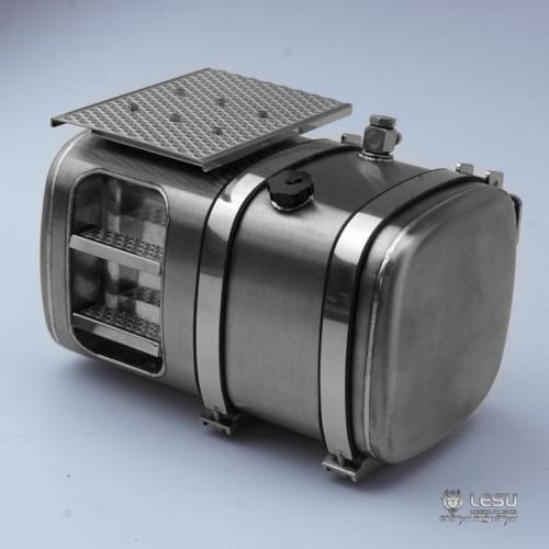 LESU 1/14 Right 90MM Metal Fuel Tank W/ Pedal for DIY Tamiya Car RC Truck Model TH10214