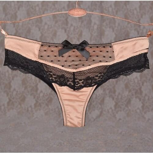Fashion plus size panties ultra-thin transparent perspective lace gauze t temptation sexy thong string
