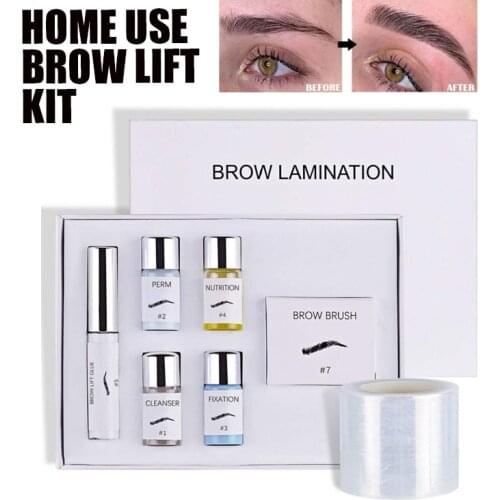 Brow Lamination Kit Eyebrow Enhancer Perming Lifting Semi Permanent Brows Styling Get Natural Fuller Brow Makeup Beauty Salon