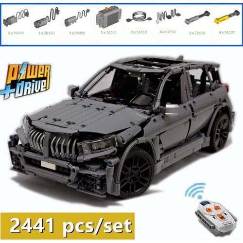 NEW In Stock 2441PCS RC Motor Power Function Technic Car Model X3 Fit MOC-57554 Model Building Blocks Bricks Toys Diy Gift Kid