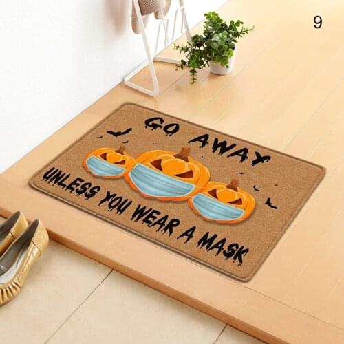 New Hot Creative Halloween Letter Doormat Multi-purpose Absorbent Pad Non-Slip Blanket for Kitchen Bedroom Bathroom
