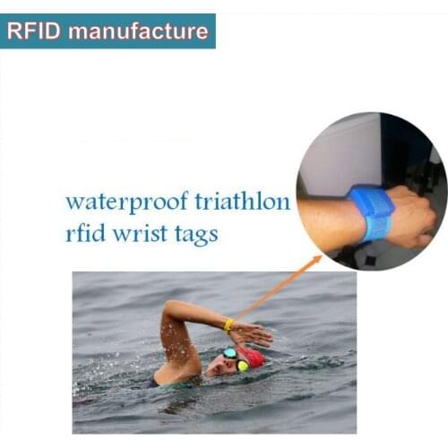 Sample 840-960mhz Waterproof triathlon tag UHF RFID long range 1-6m MTB marathon sports reusable reader systems