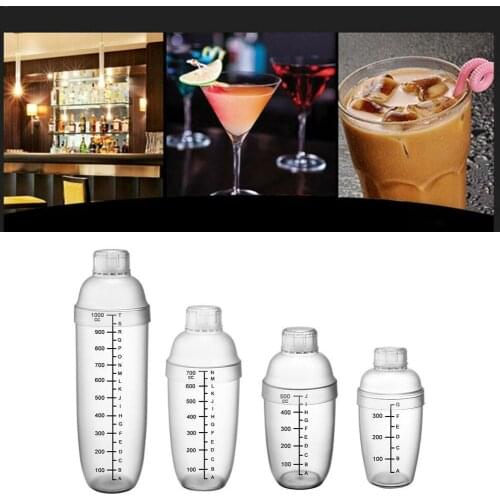 Plastic Cocktail Shaker Wine Beverage Mixer Wine Shaker Drink Tools 300ml/500ml/700ml/1000ml V4E1 Bar Mixer Barware H4D2